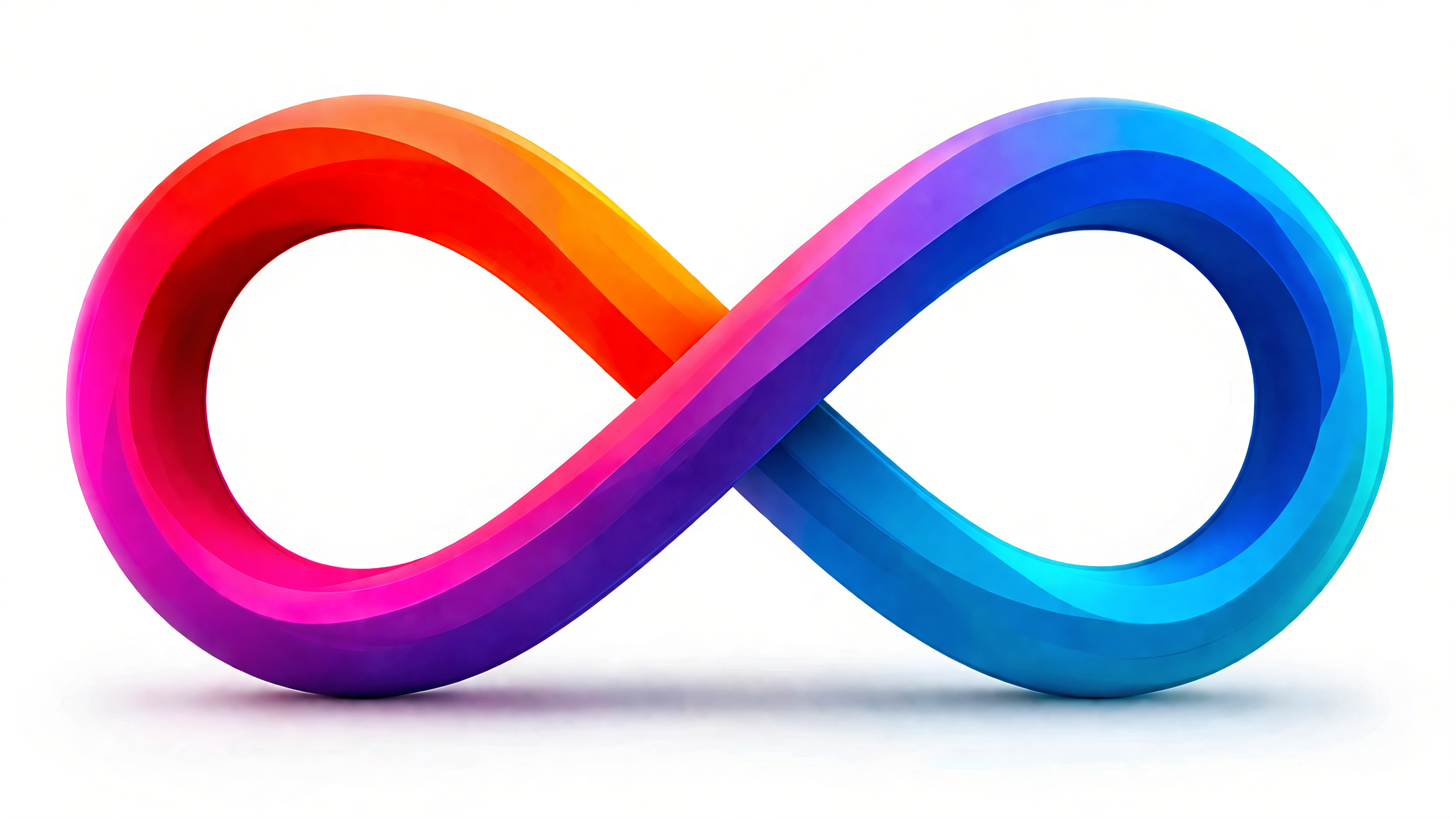 Colorful infinity symbol